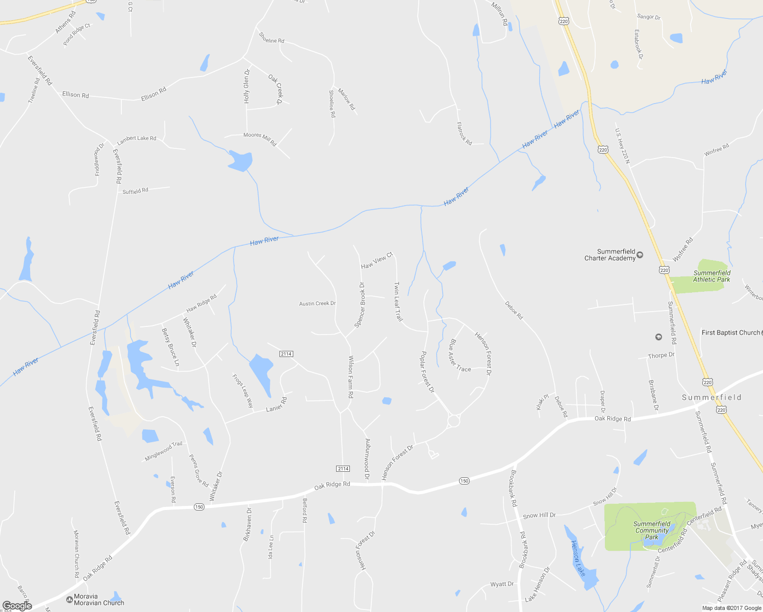 map of restaurants, bars, coffee shops, grocery stores, and more near 6993 Saratoga Court in Summerfield