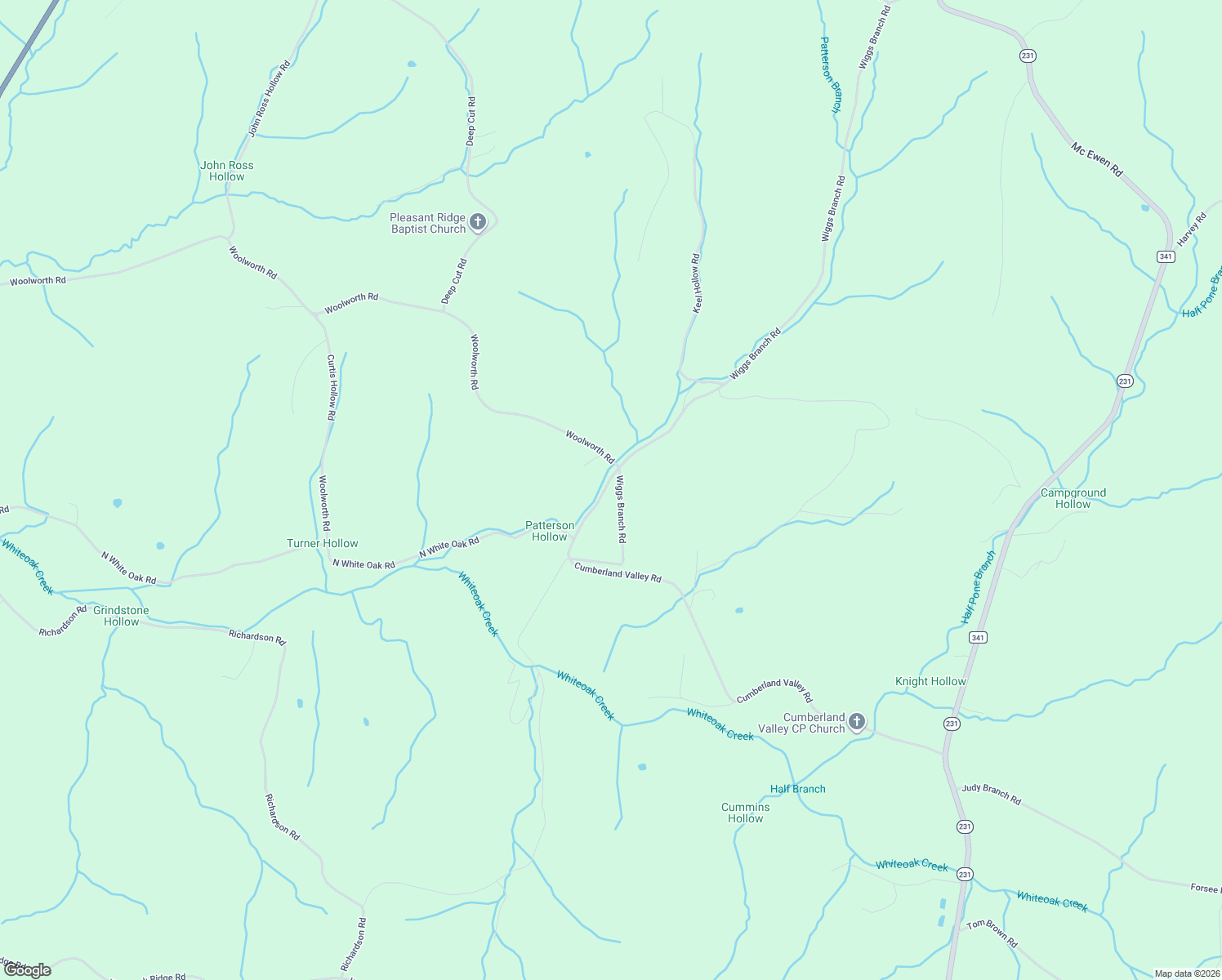 map of restaurants, bars, coffee shops, grocery stores, and more near 1700 Cumberland Valley Road in Erin