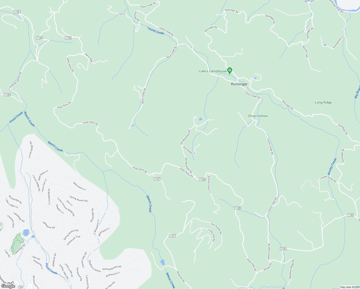 map of restaurants, bars, coffee shops, grocery stores, and more near 489 Old Mountain Road in Banner Elk