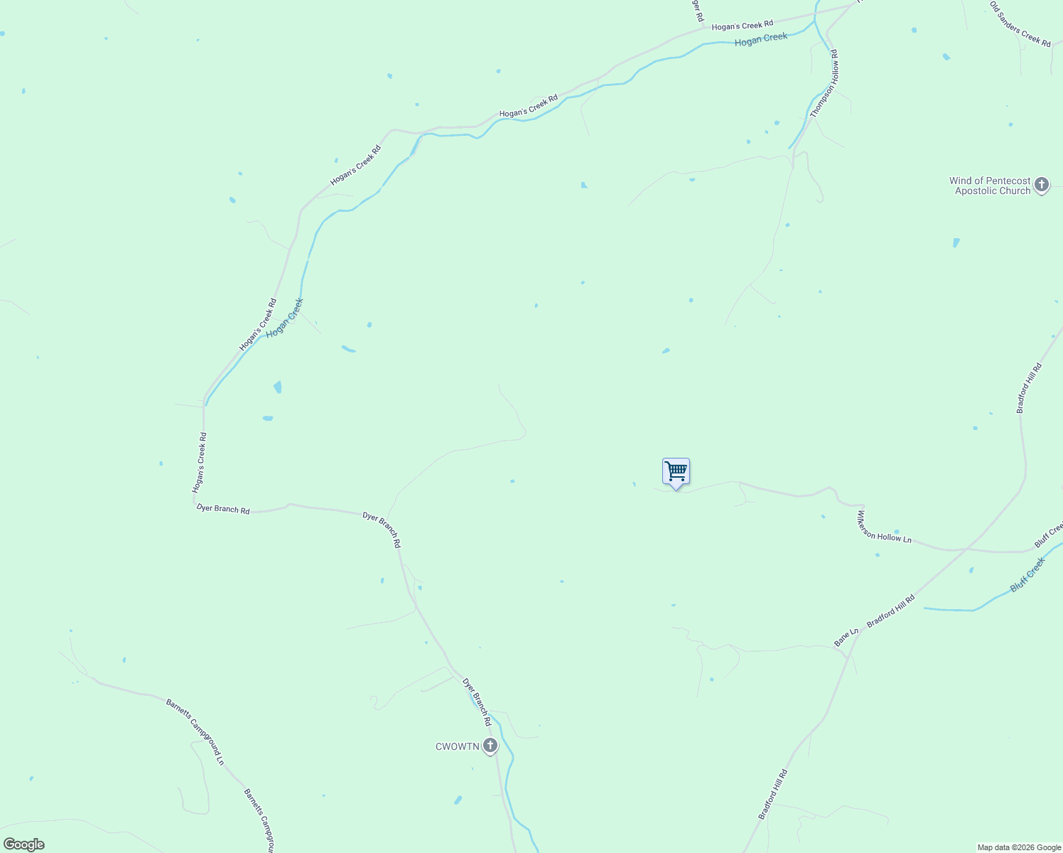 map of restaurants, bars, coffee shops, grocery stores, and more near 28 Bussell Road in Gordonsville