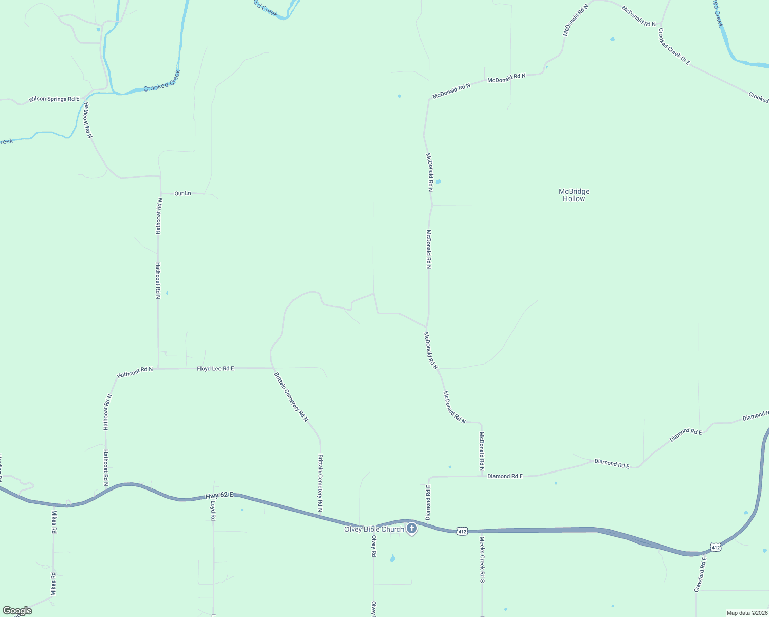 map of restaurants, bars, coffee shops, grocery stores, and more near 1716 Brittain Cemetery Road North in Harrison