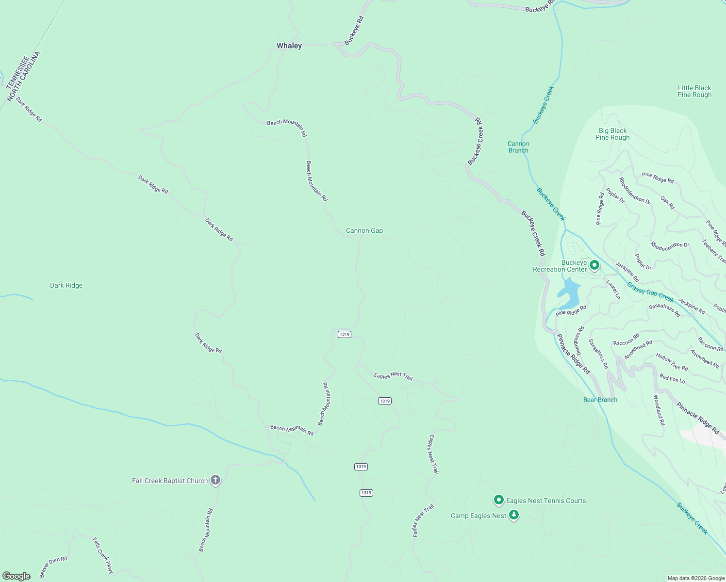 map of restaurants, bars, coffee shops, grocery stores, and more near 7568 Beech Mountain Road in Elk Park