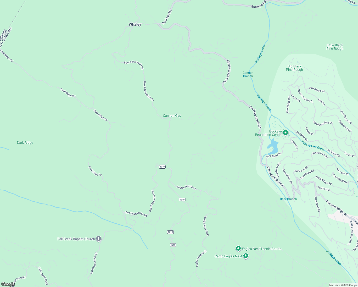 map of restaurants, bars, coffee shops, grocery stores, and more near 7568 Beech Mountain Road in Elk Park