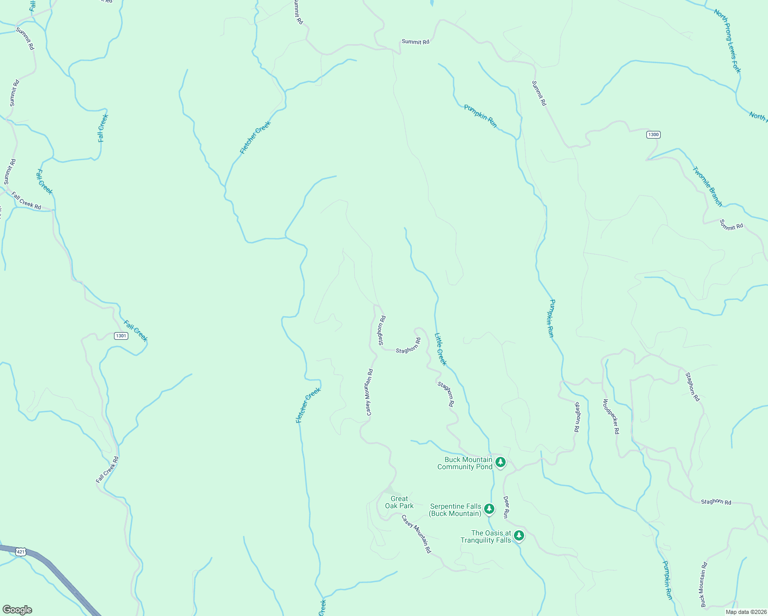 map of restaurants, bars, coffee shops, grocery stores, and more near 511 Deer Run Road in Purlear