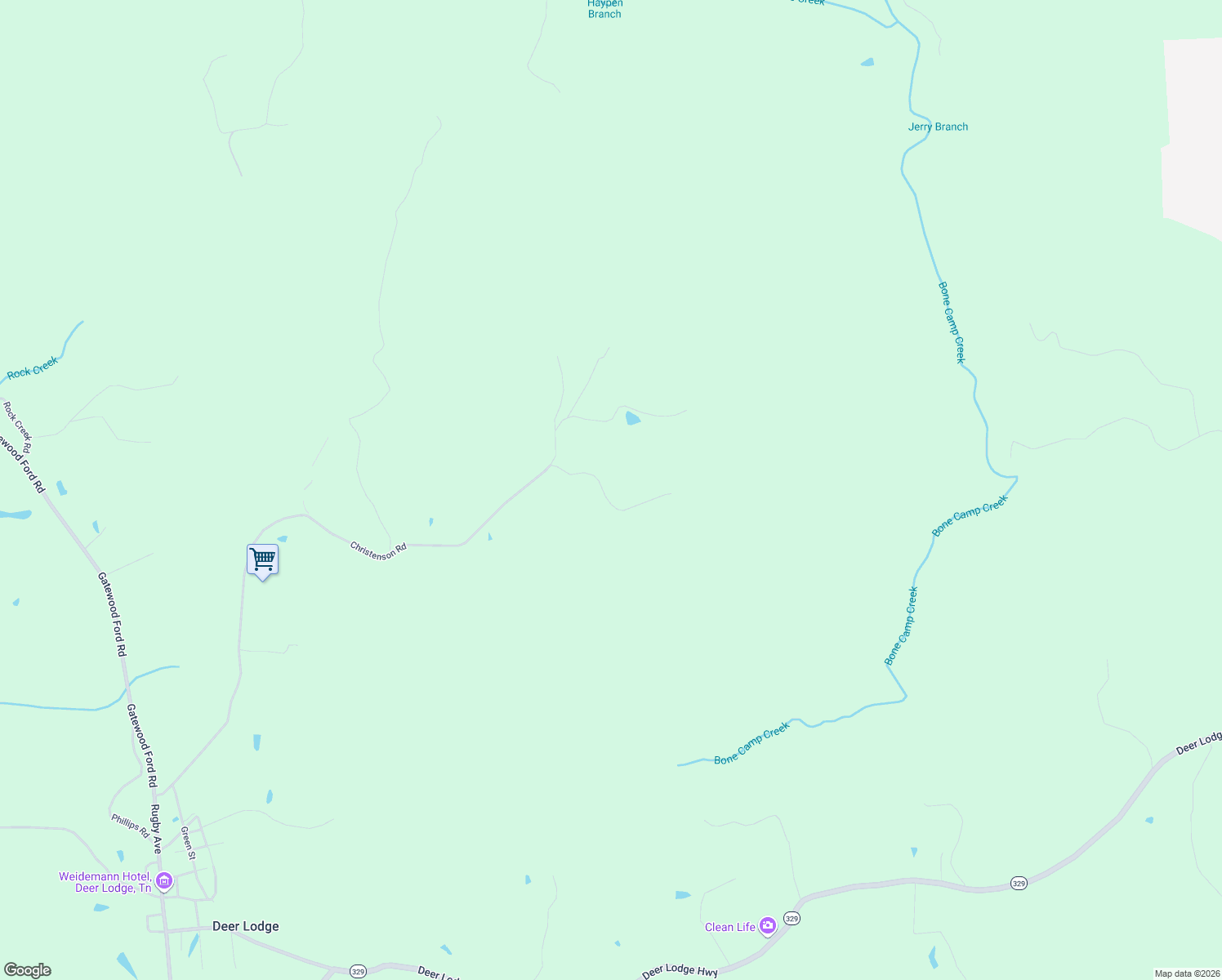 map of restaurants, bars, coffee shops, grocery stores, and more near 153 Peacock Road in Deer Lodge