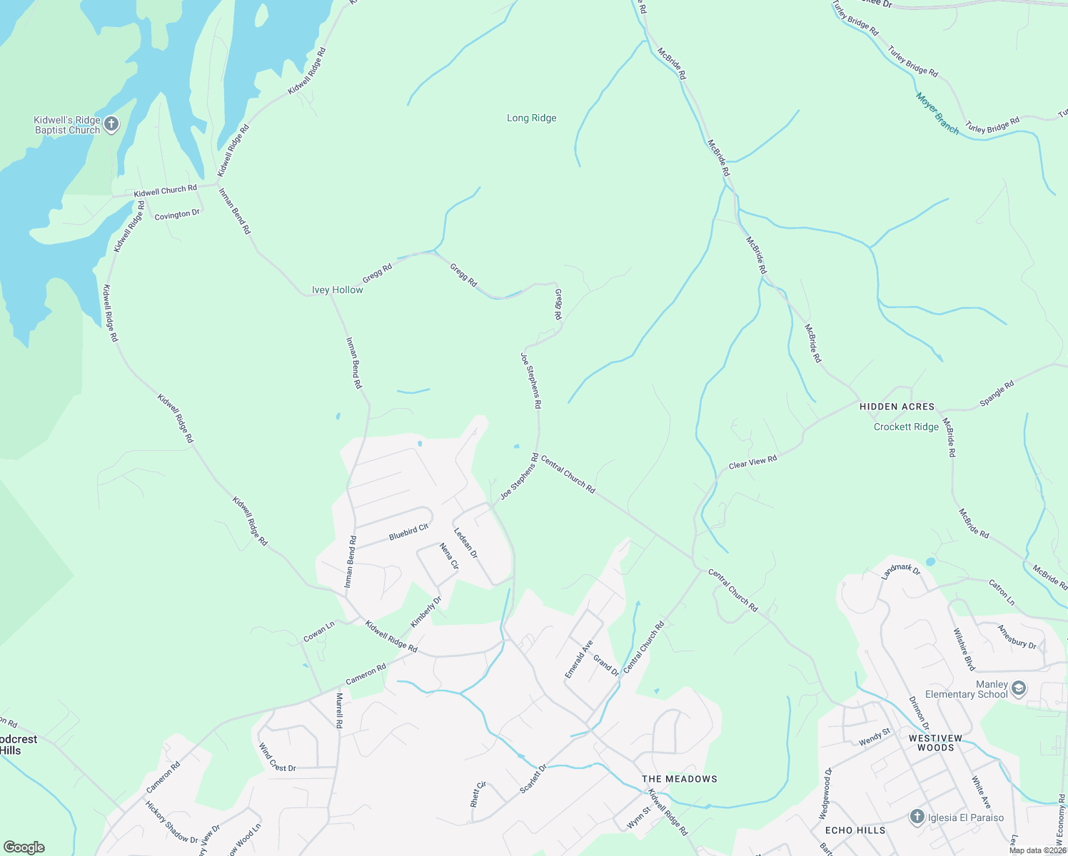 map of restaurants, bars, coffee shops, grocery stores, and more near 1995 Joe Stephens Road in Morristown