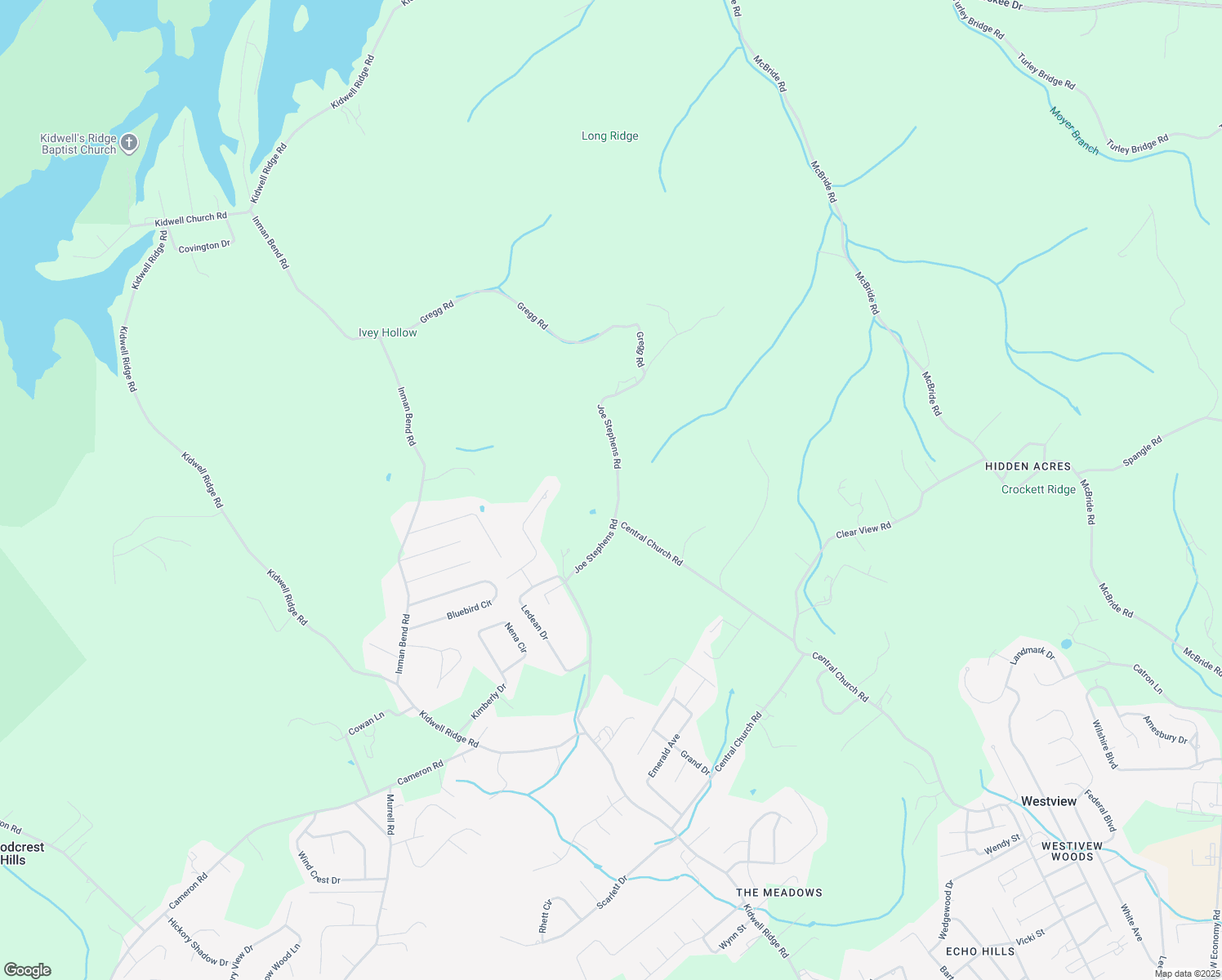map of restaurants, bars, coffee shops, grocery stores, and more near 1995 Joe Stephens Road in Morristown
