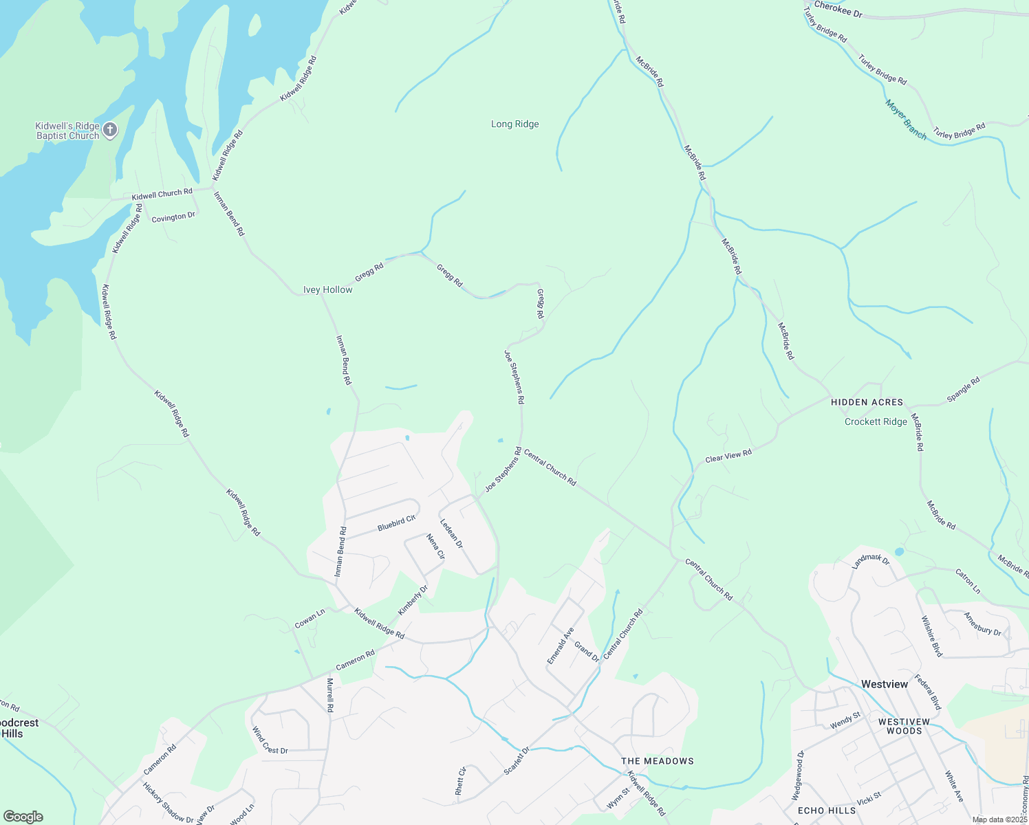 map of restaurants, bars, coffee shops, grocery stores, and more near 1995 Joe Stephens Road in Morristown