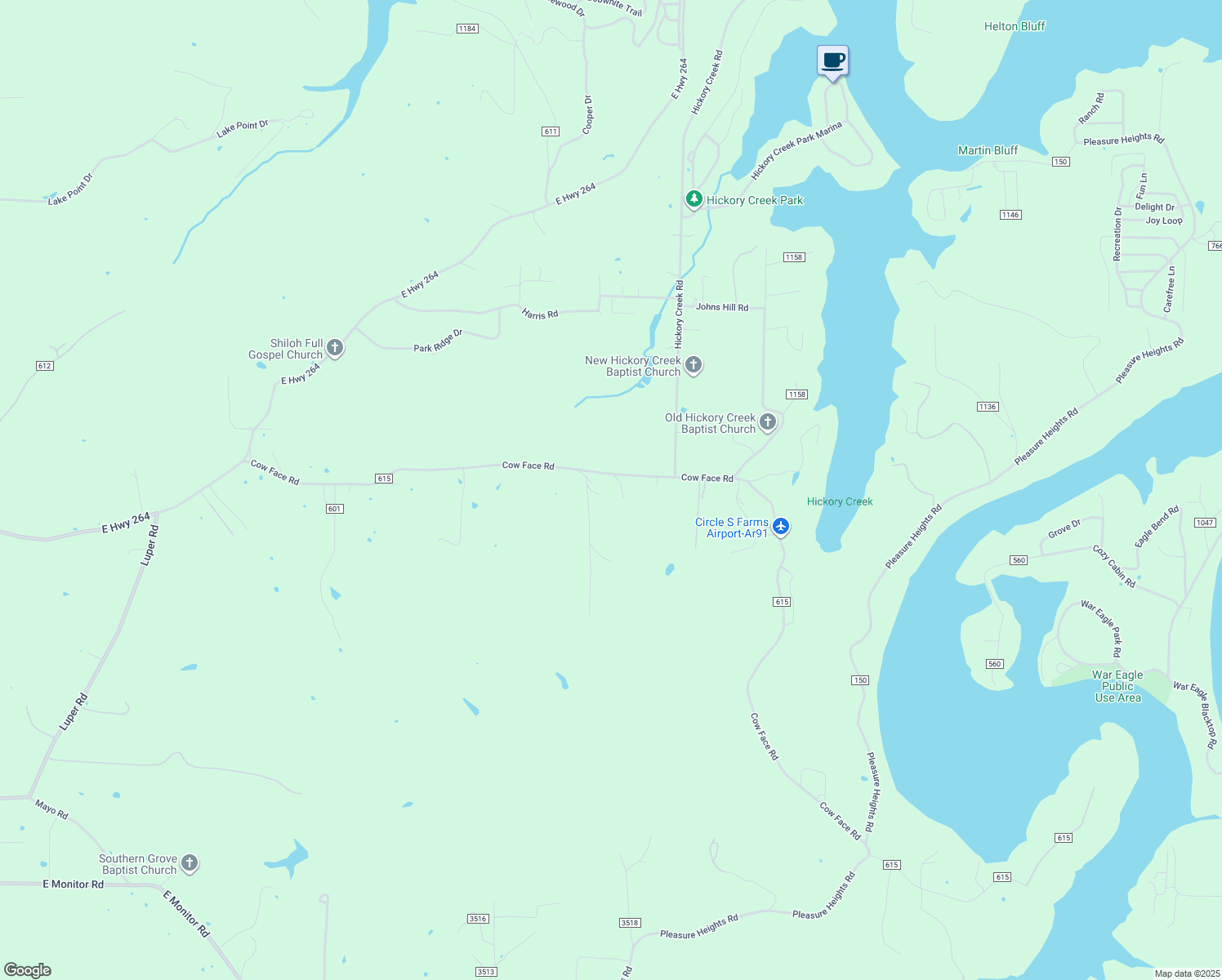map of restaurants, bars, coffee shops, grocery stores, and more near 15465 Cow Face Road in Lowell