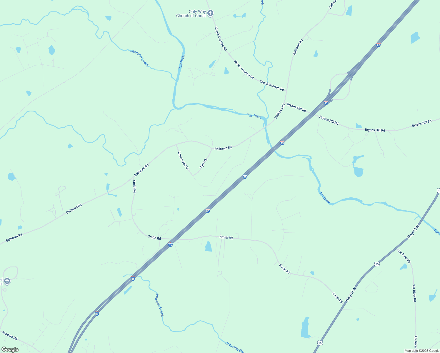 map of restaurants, bars, coffee shops, grocery stores, and more near 2232 Lauren Mill Drive in Oxford