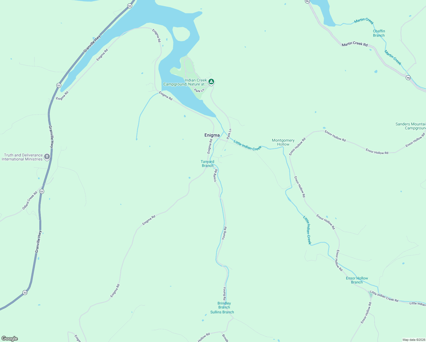 map of restaurants, bars, coffee shops, grocery stores, and more near 18 Young Road in Buffalo Valley