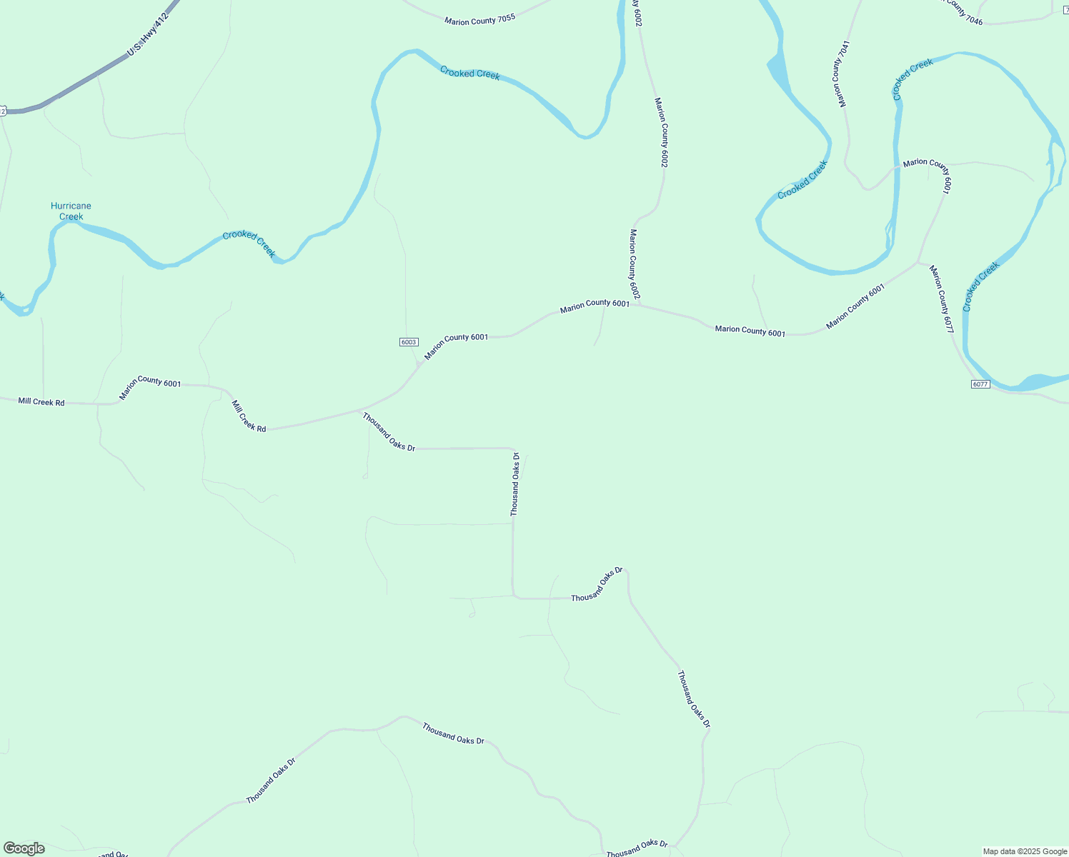 map of restaurants, bars, coffee shops, grocery stores, and more near 610 Thousand Oaks Drive in Yellville