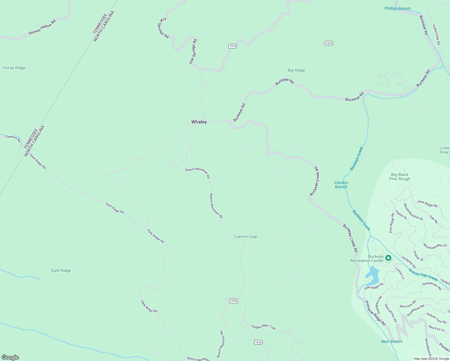 map of restaurants, bars, coffee shops, grocery stores, and more near 6964 Beech Mountain Road in Elk Park