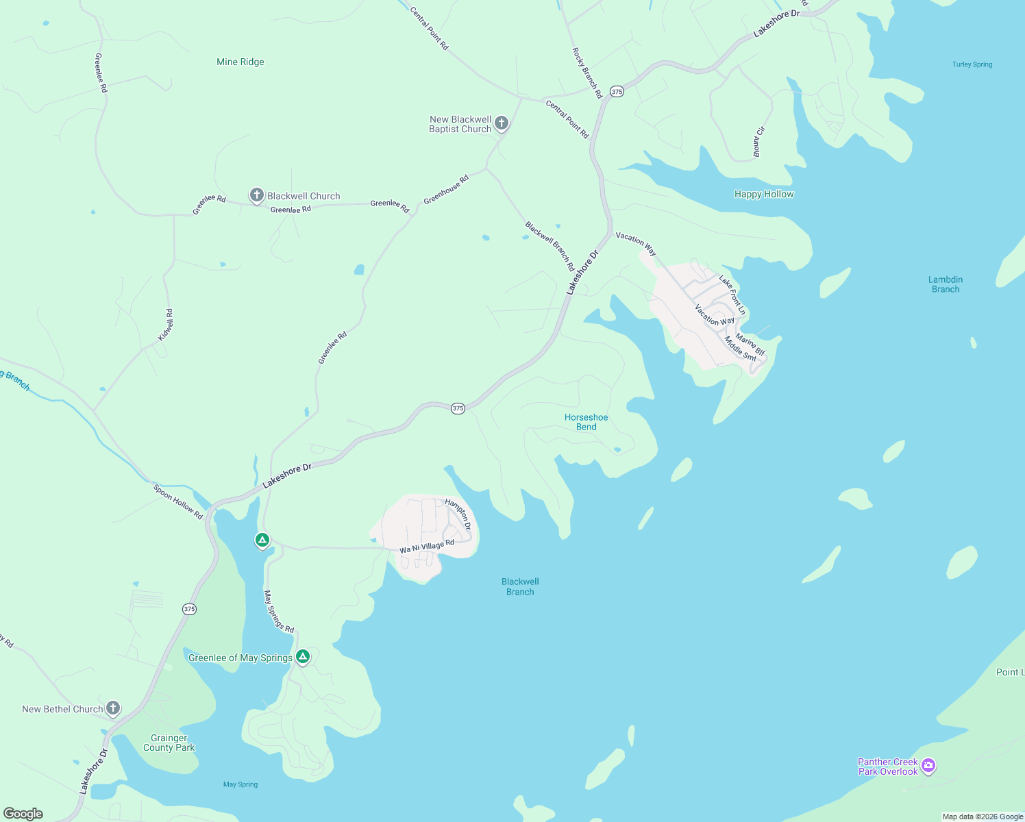 map of restaurants, bars, coffee shops, grocery stores, and more near 476 Pheasant View in Rutledge