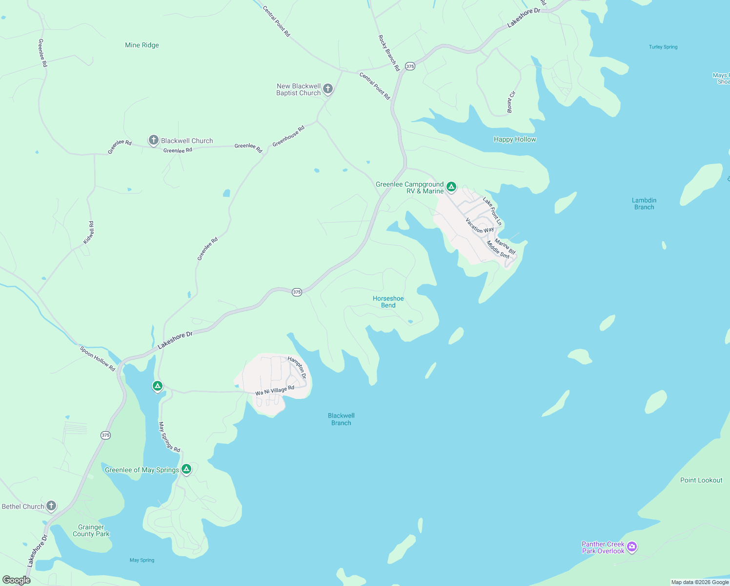 map of restaurants, bars, coffee shops, grocery stores, and more near 355 Pheasant View in Rutledge