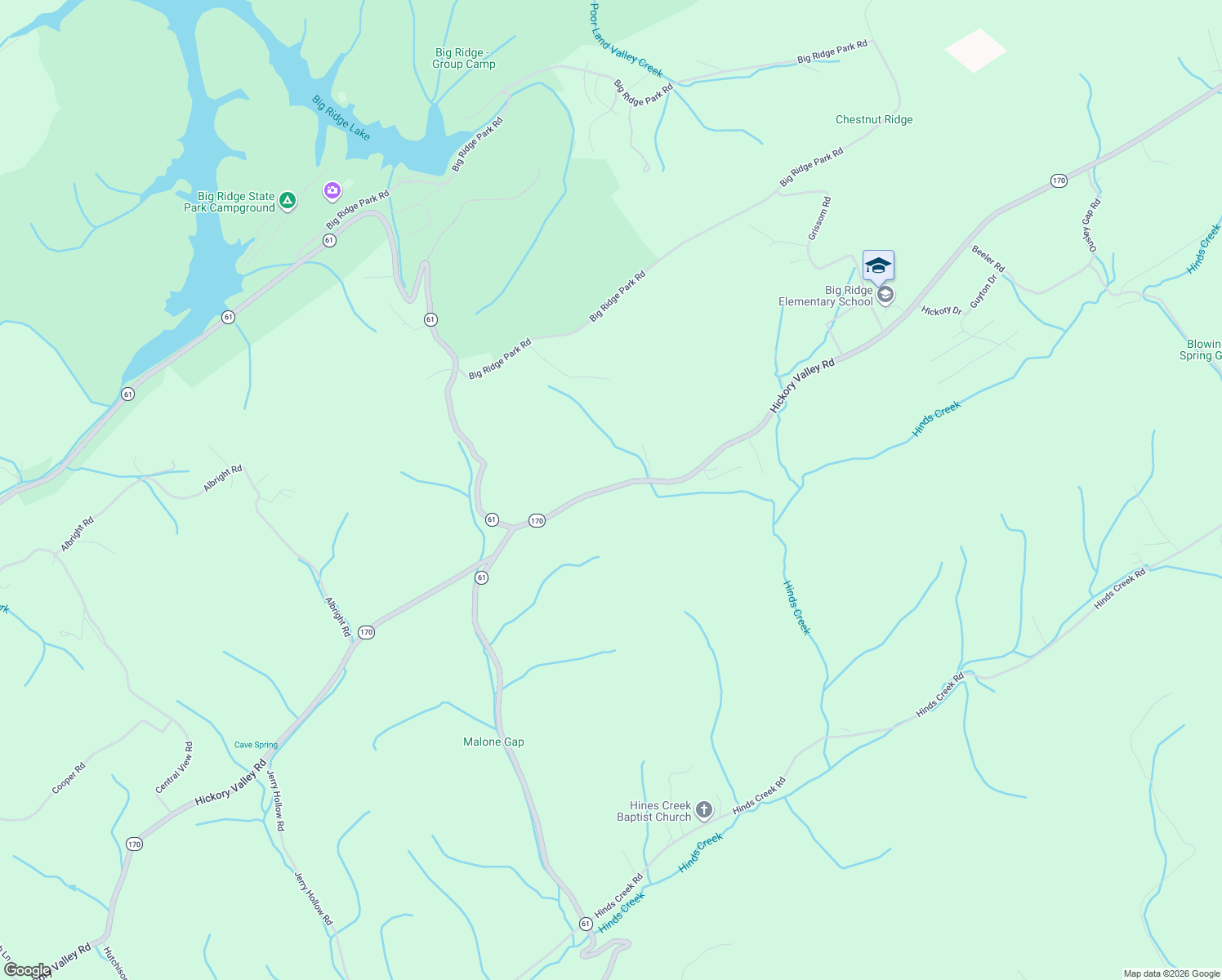 map of restaurants, bars, coffee shops, grocery stores, and more near 3677 Hickory Valley Rd in Maynardville