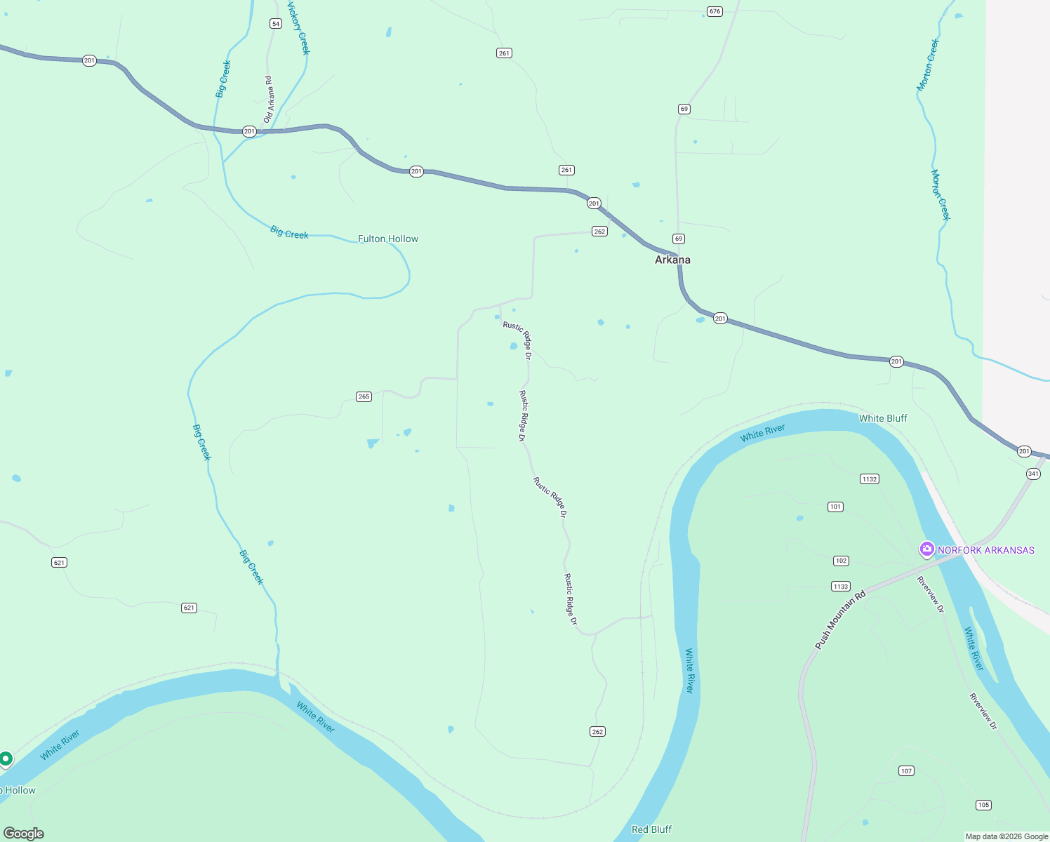 map of restaurants, bars, coffee shops, grocery stores, and more near Rustic Ridge Drive in Mountain Home