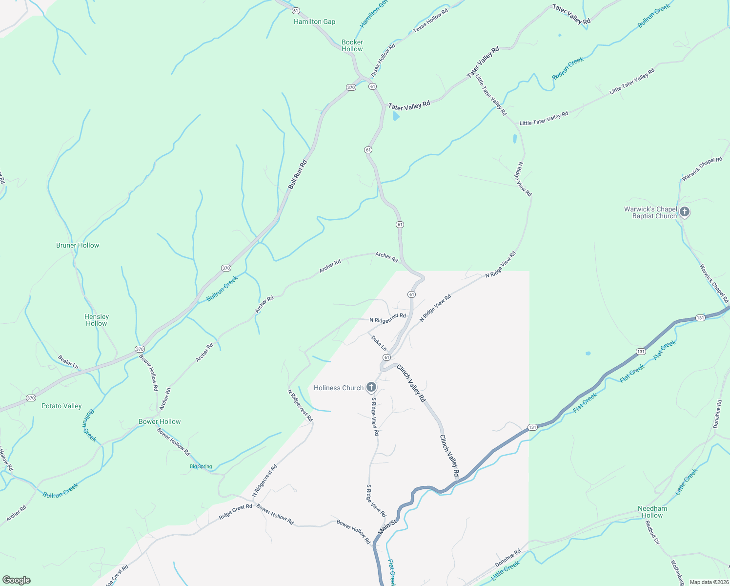 map of restaurants, bars, coffee shops, grocery stores, and more near 907 North Ridgecrest Road in Luttrell