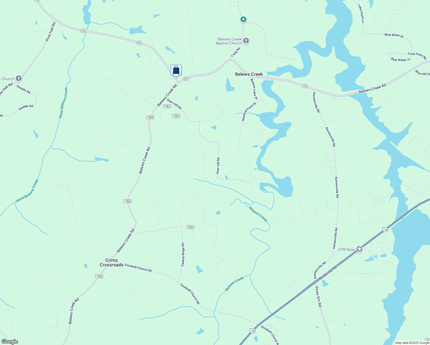 map of restaurants, bars, coffee shops, grocery stores, and more near 9080 Deer Hill Road in Belews Creek