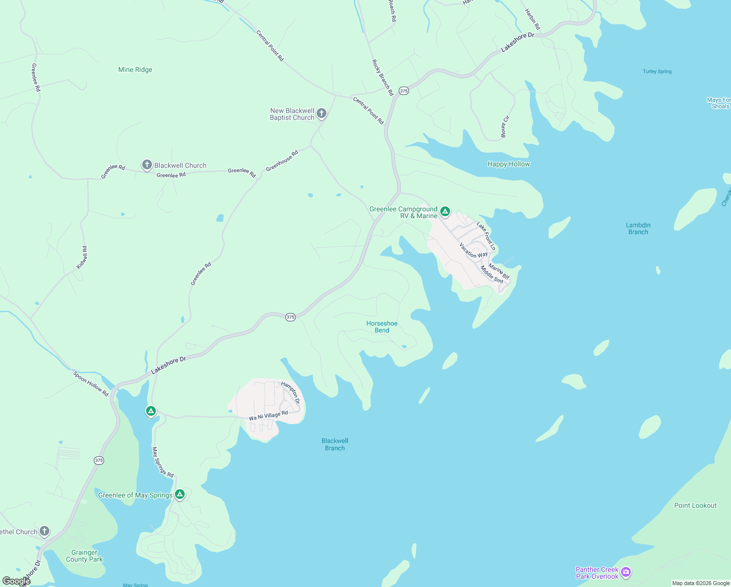 map of restaurants, bars, coffee shops, grocery stores, and more near 130 Woodstock Drive in Rutledge