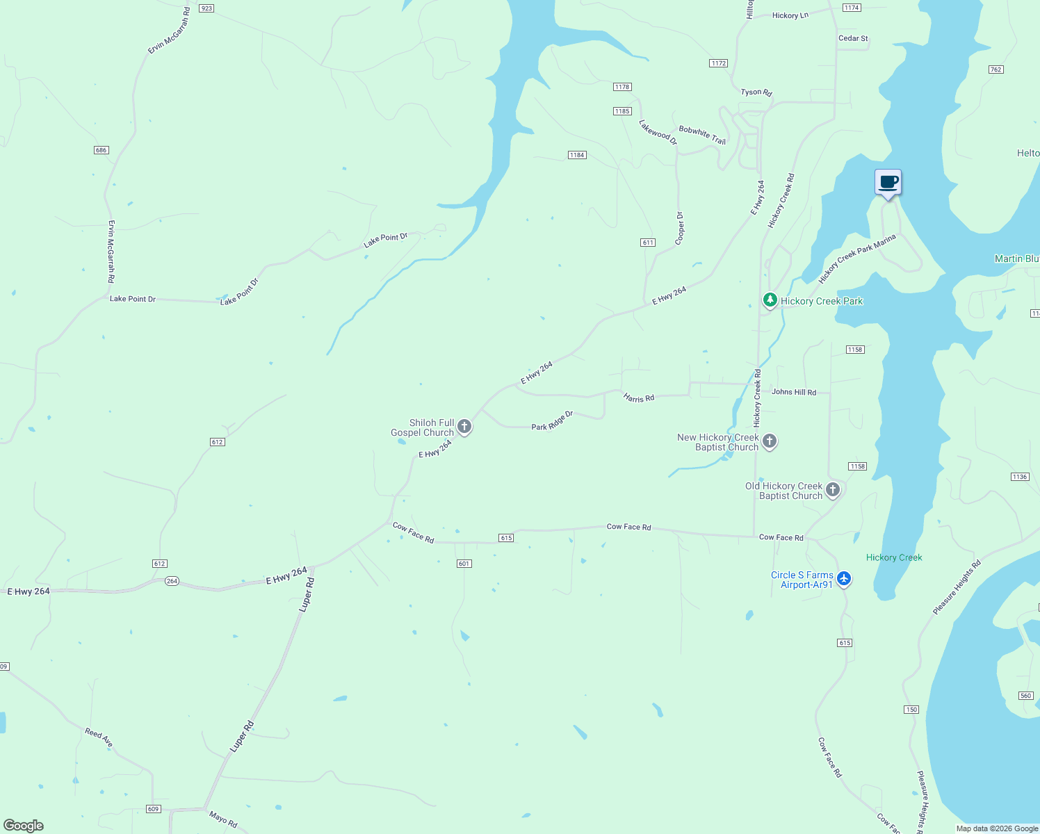map of restaurants, bars, coffee shops, grocery stores, and more near 14946 Park Ridge Drive in Lowell