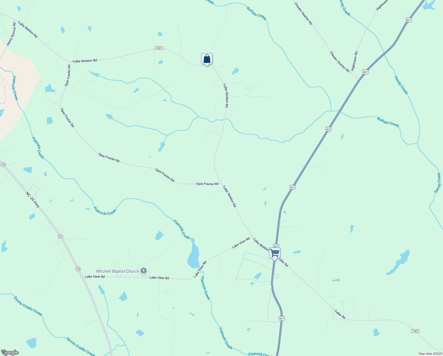 map of restaurants, bars, coffee shops, grocery stores, and more near 376 Tollie Weldon Road in Henderson