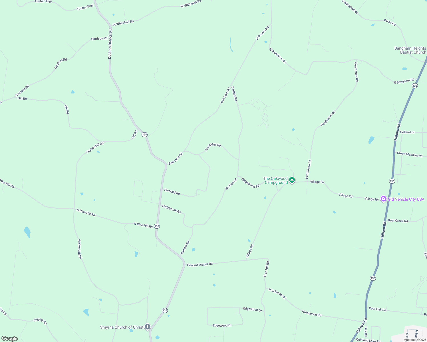 map of restaurants, bars, coffee shops, grocery stores, and more near 5699 Emerald Road in Cookeville
