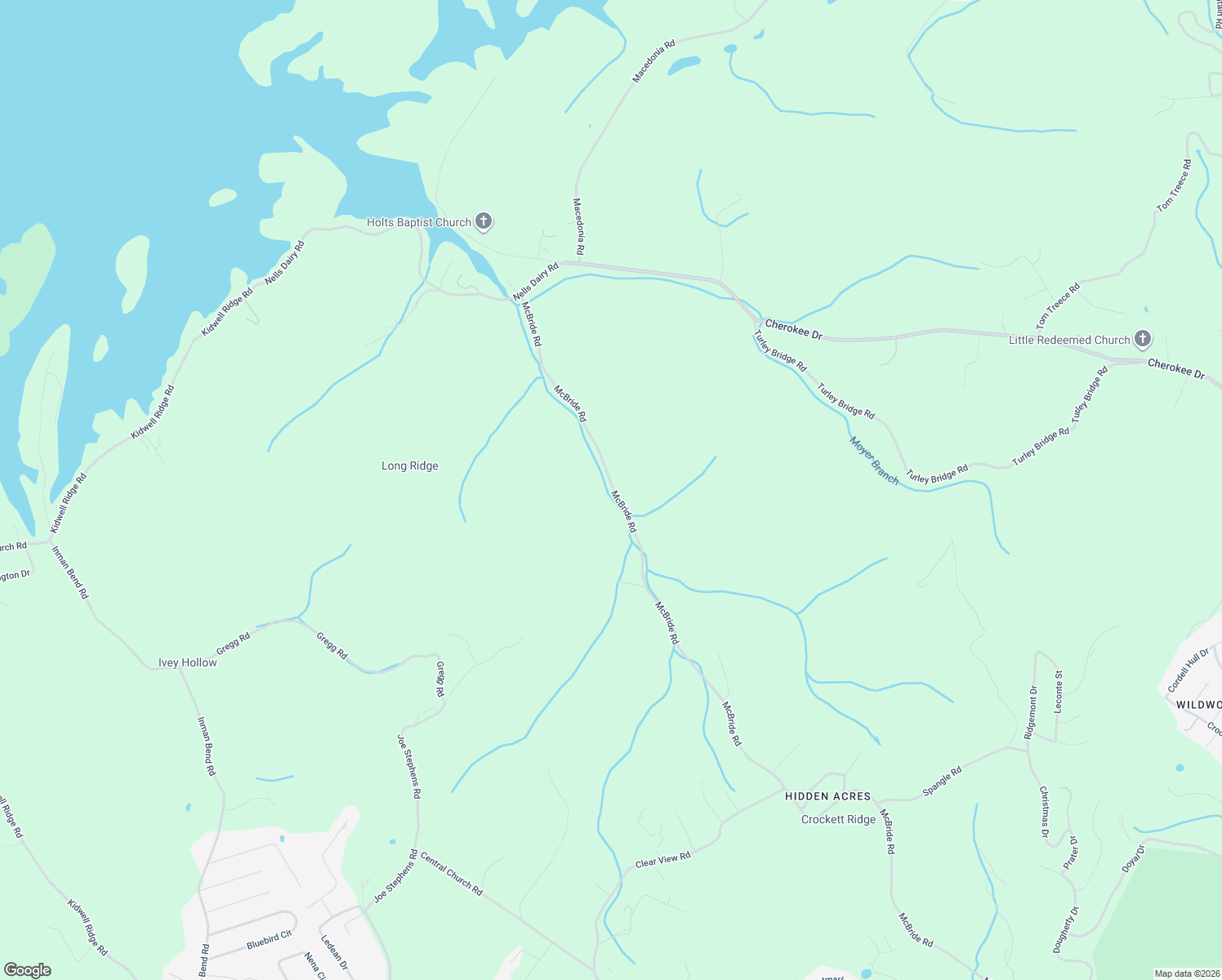 map of restaurants, bars, coffee shops, grocery stores, and more near 2765 McBride Road in Morristown