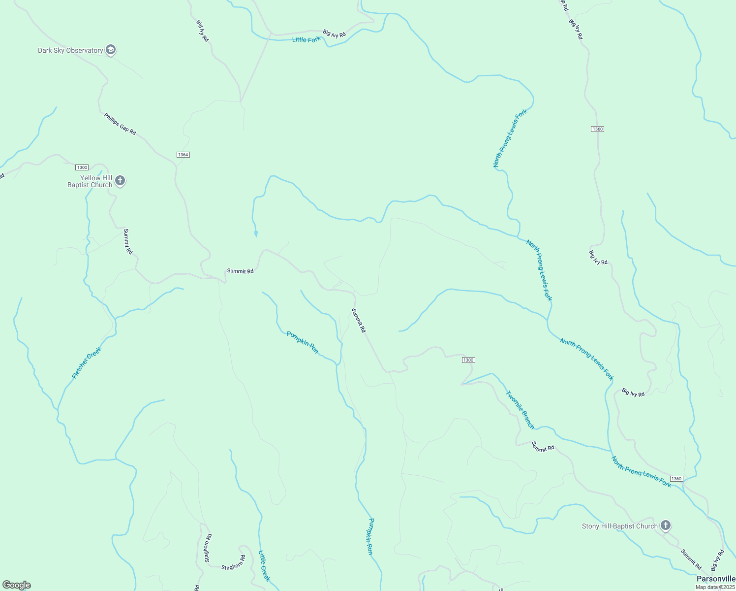 map of restaurants, bars, coffee shops, grocery stores, and more near Cielo Falls Drive in Wilkes County