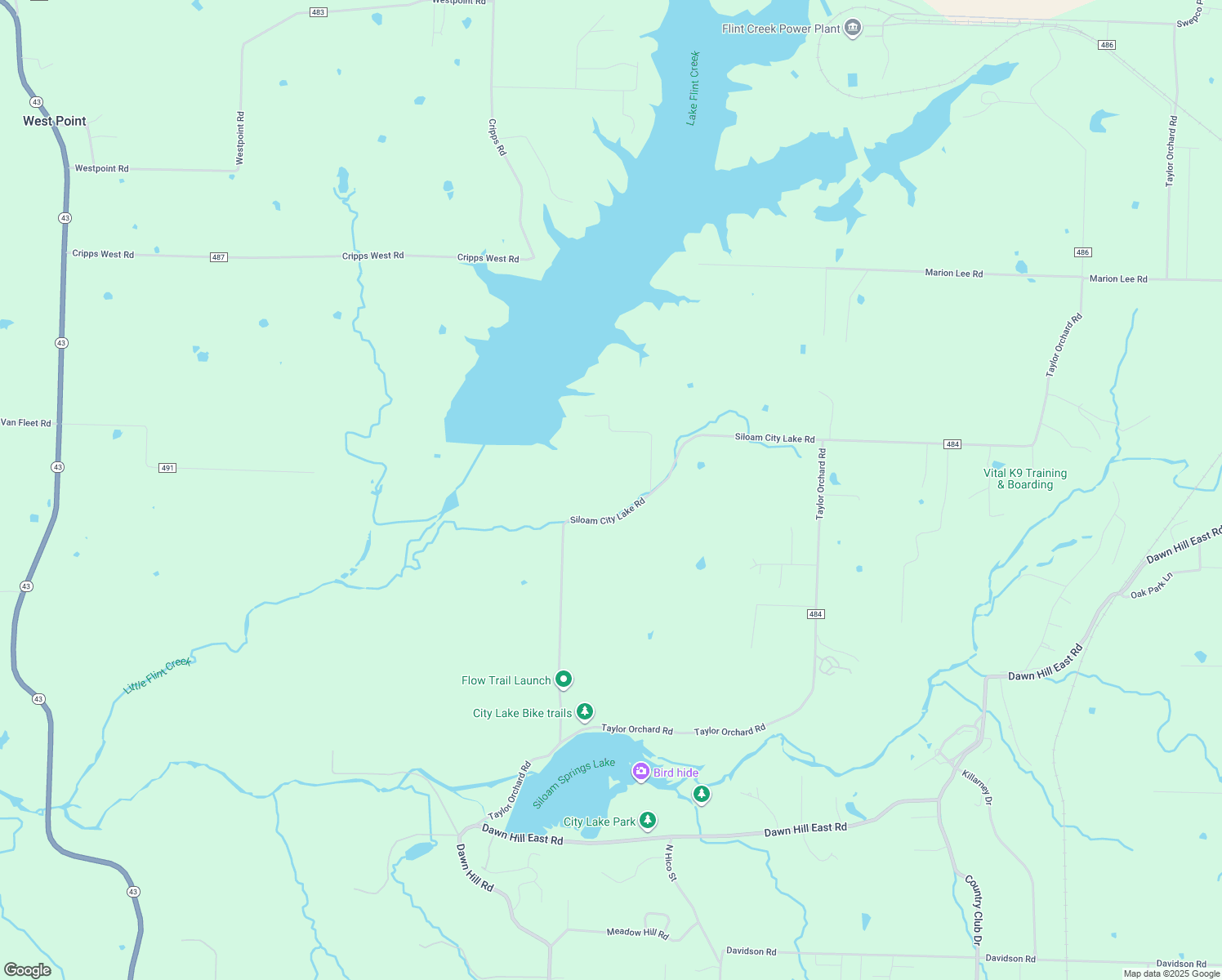 map of restaurants, bars, coffee shops, grocery stores, and more near 13329 Siloam City Lake Road in Gentry