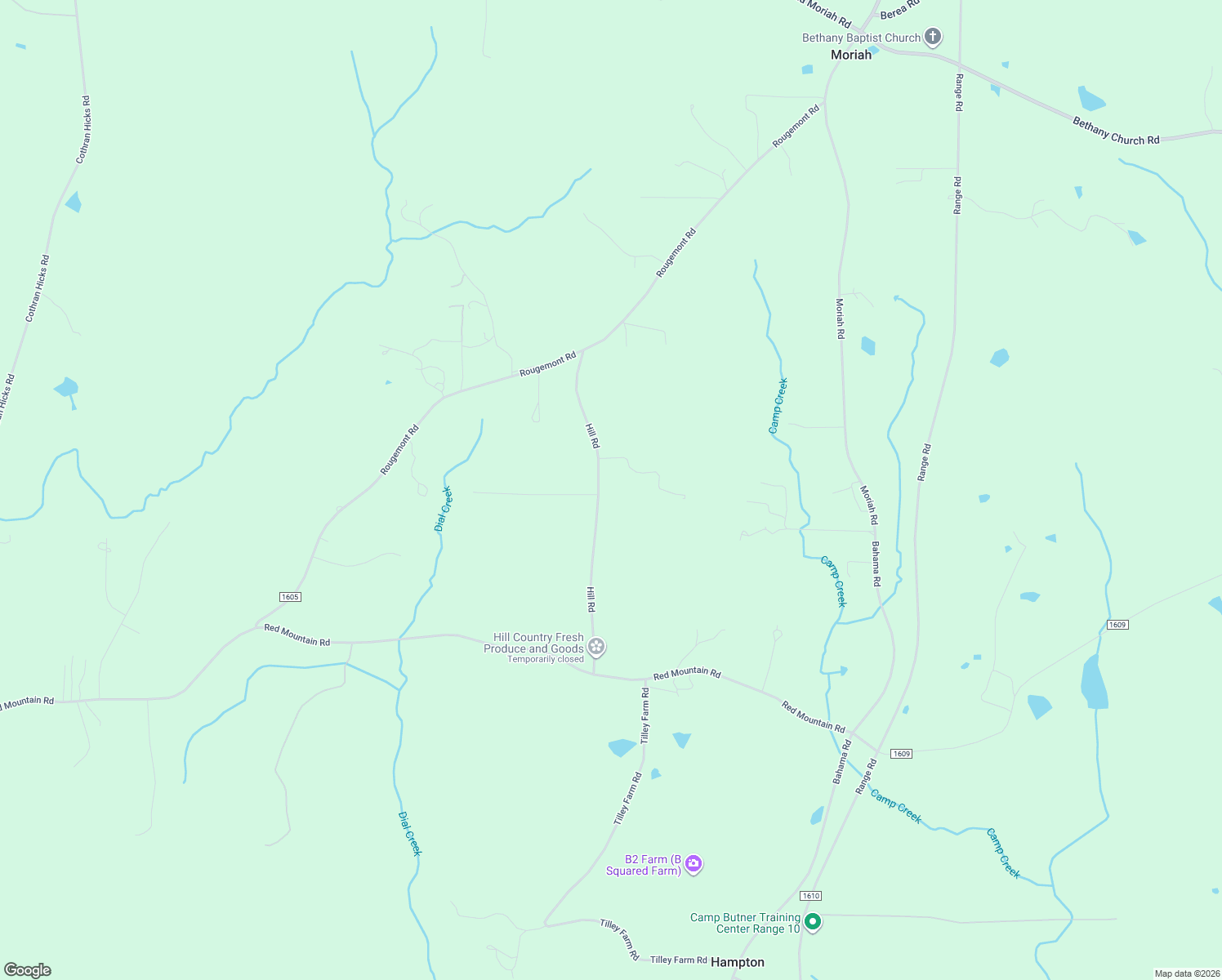 map of restaurants, bars, coffee shops, grocery stores, and more near 423 Hill Road in Rougemont