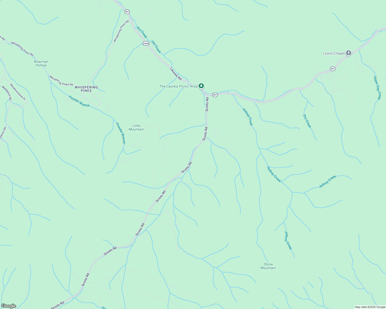map of restaurants, bars, coffee shops, grocery stores, and more near 2041 Scioto Road in Hampton