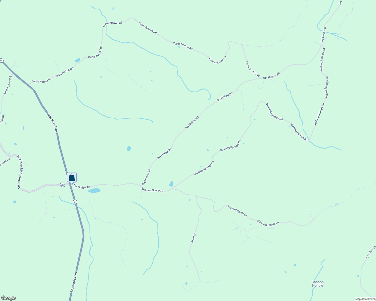 map of restaurants, bars, coffee shops, grocery stores, and more near 127 Rushing Springs Road in Monterey