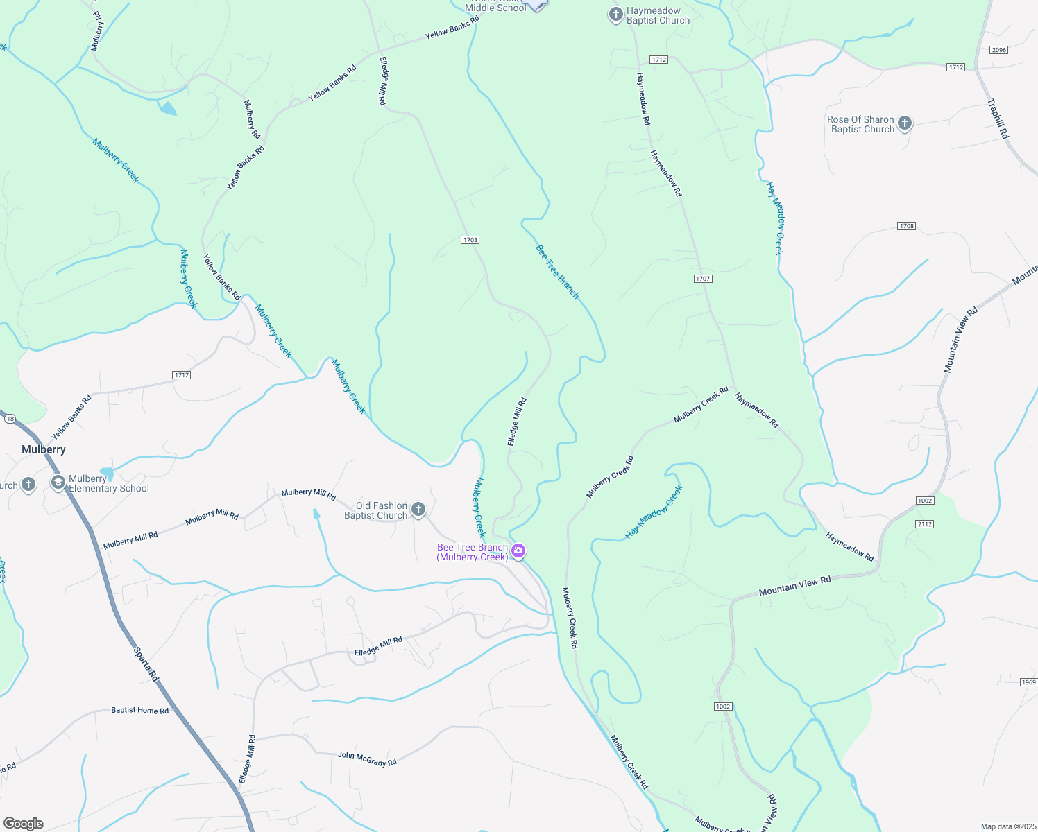 map of restaurants, bars, coffee shops, grocery stores, and more near 2390 Elledge Mill Road in North Wilkesboro