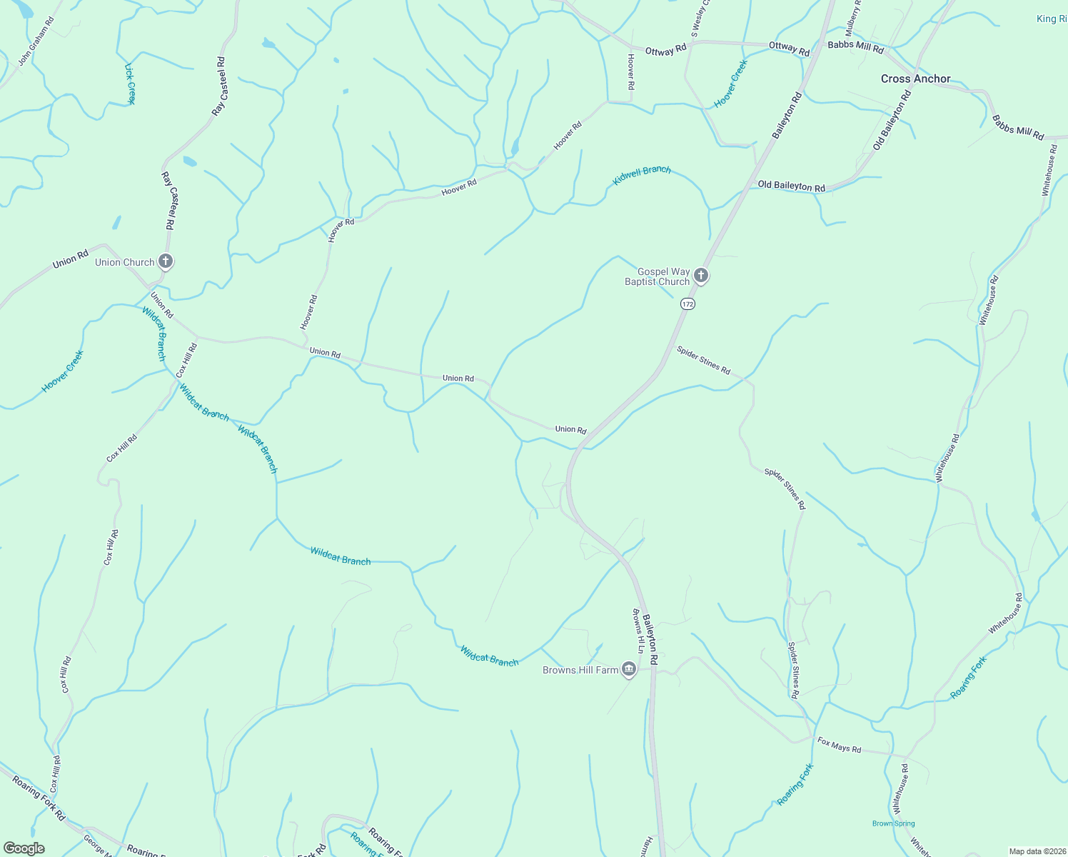 map of restaurants, bars, coffee shops, grocery stores, and more near 235 Union Road in Greeneville