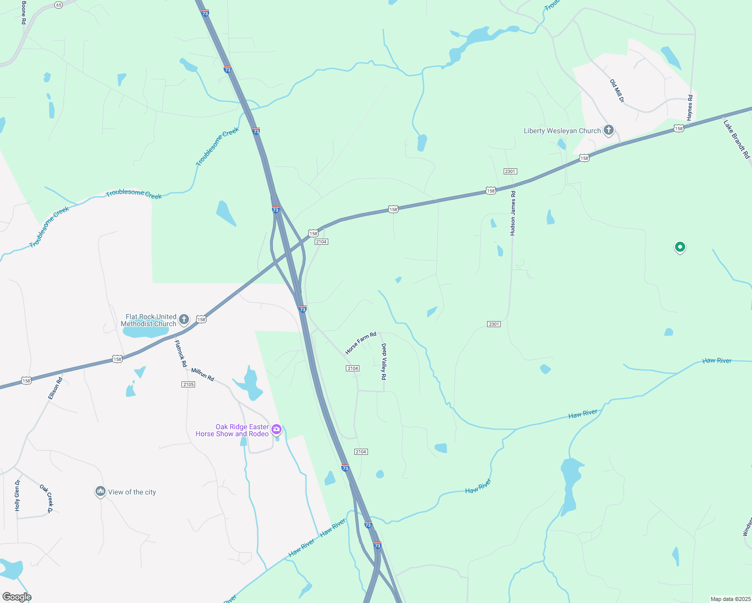 map of restaurants, bars, coffee shops, grocery stores, and more near 5604 Crooked Oak Drive in Summerfield