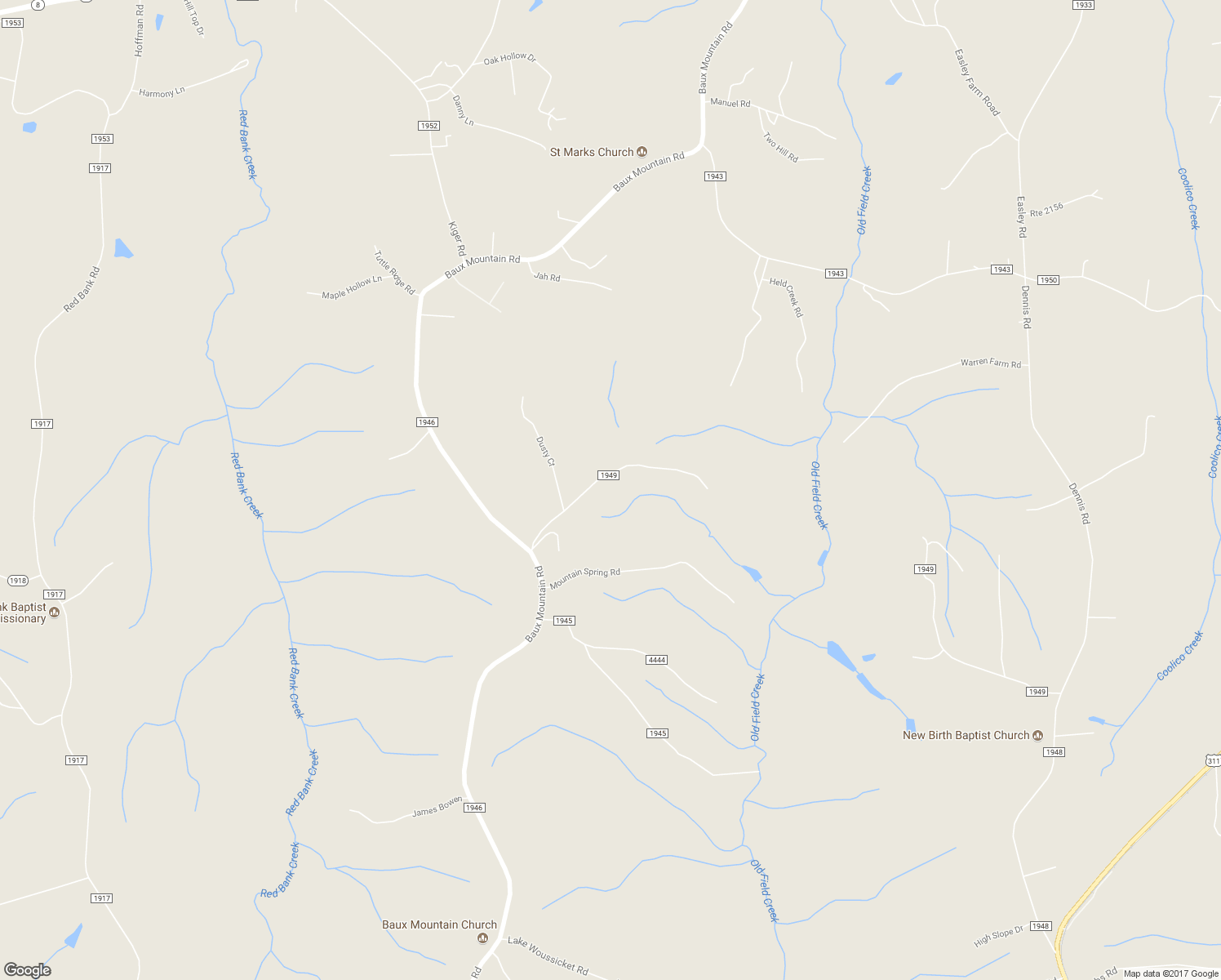 map of restaurants, bars, coffee shops, grocery stores, and more near 7845 Dusty Trail in Germanton