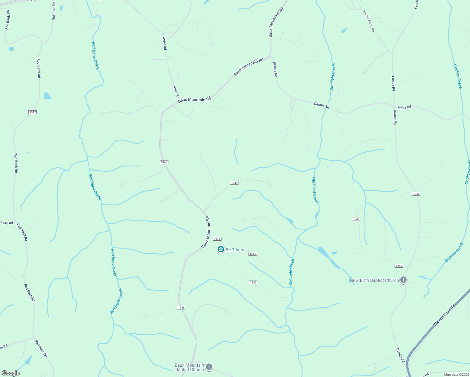 map of restaurants, bars, coffee shops, grocery stores, and more near 7845 Dusty Trail in Germanton