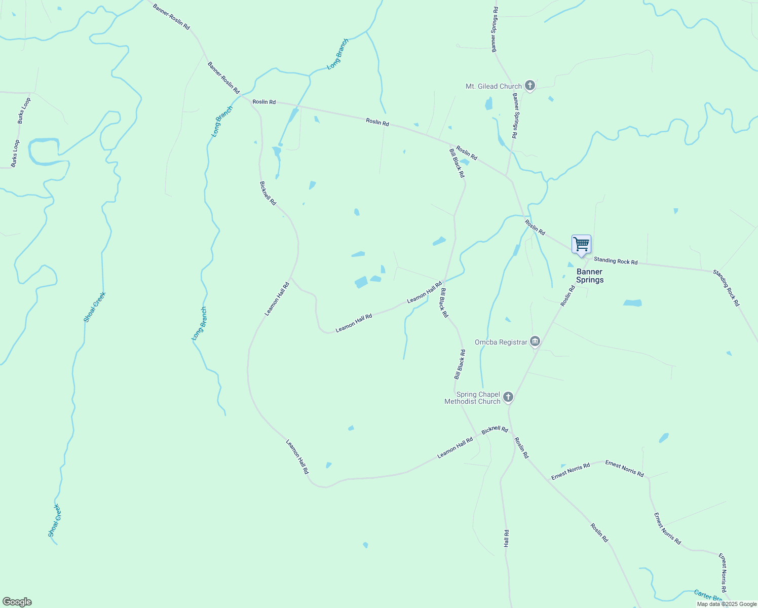 map of restaurants, bars, coffee shops, grocery stores, and more near 305 Leamon Hall Road in Clarkrange