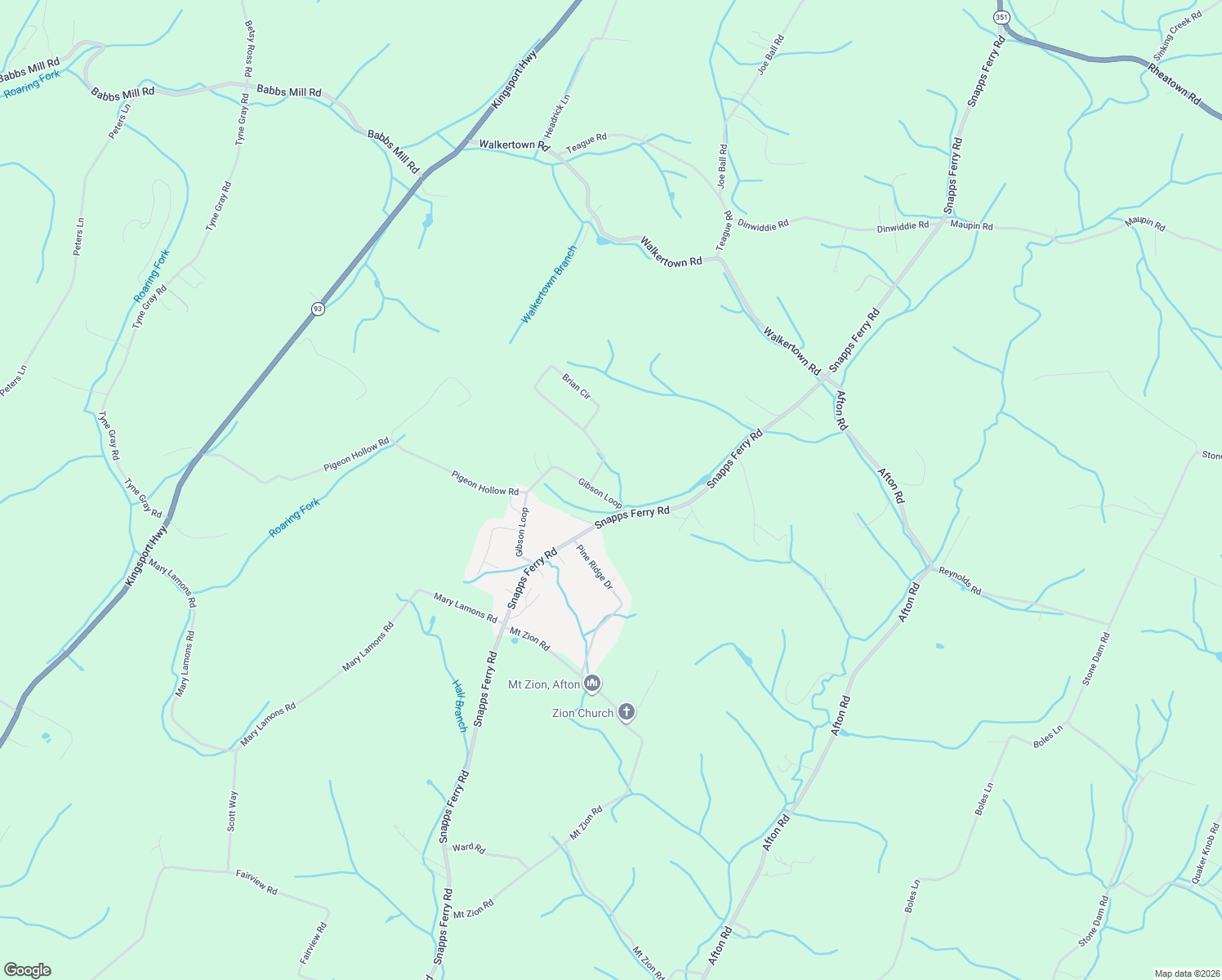 map of restaurants, bars, coffee shops, grocery stores, and more near 535 Gibson Loop in Afton