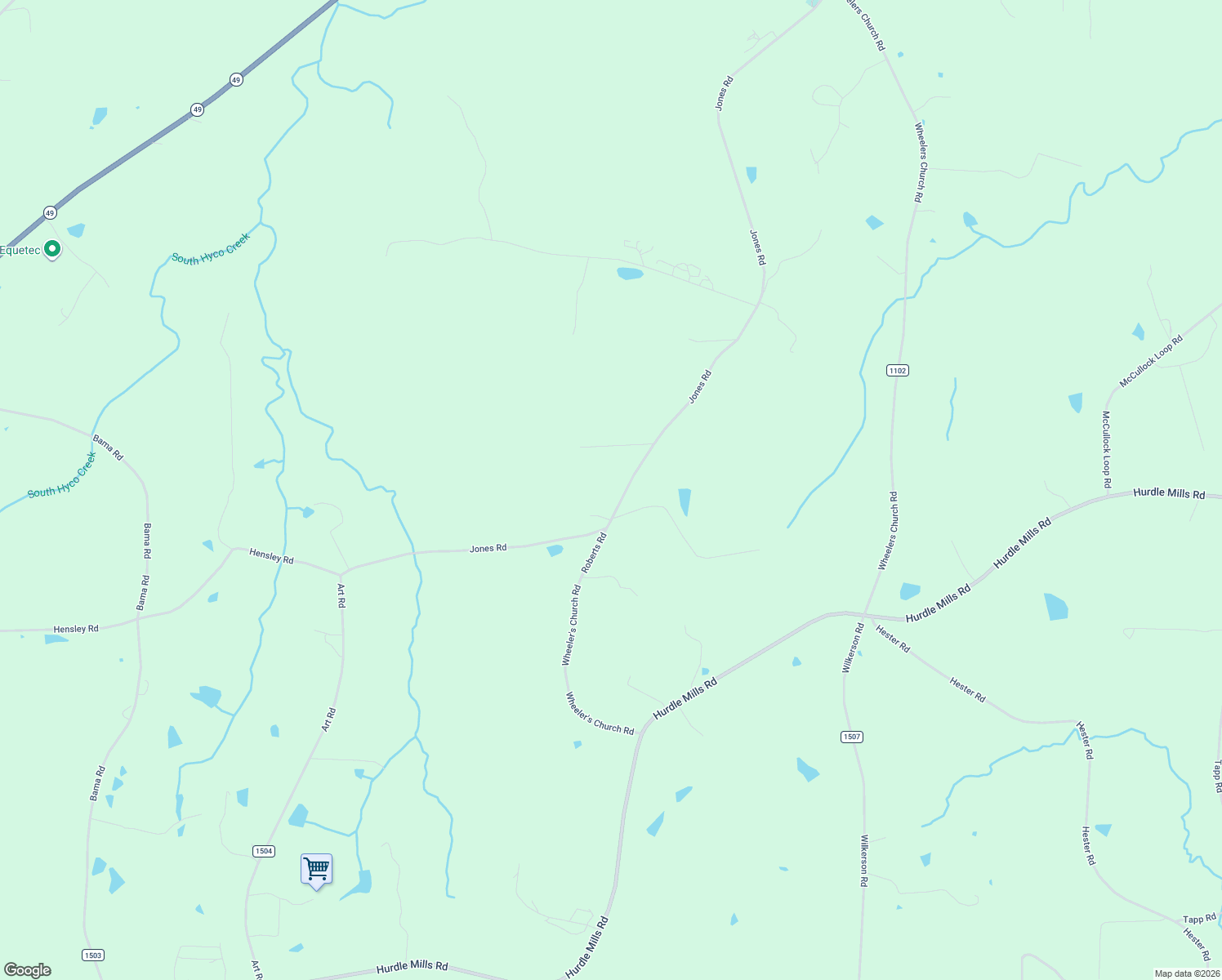 map of restaurants, bars, coffee shops, grocery stores, and more near 1810 Jones Rd in Person