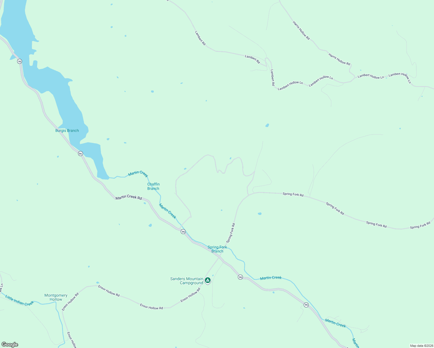 map of restaurants, bars, coffee shops, grocery stores, and more near 1582 Spring Fork Road in Granville
