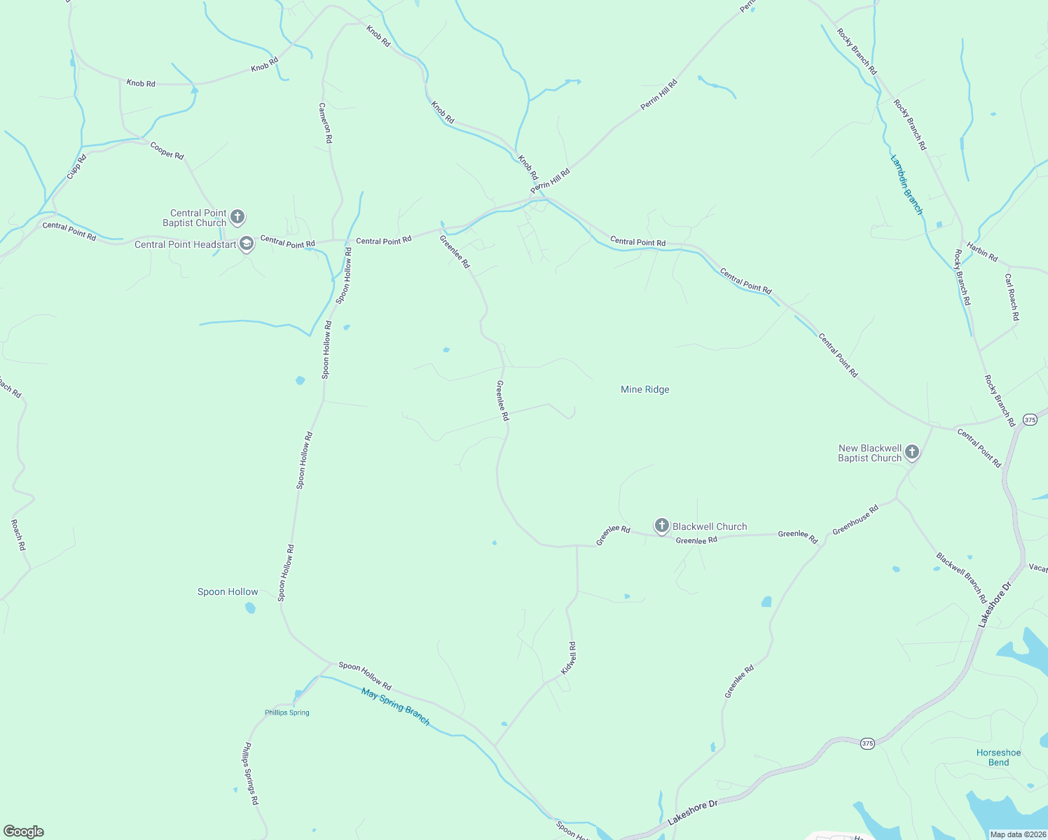 map of restaurants, bars, coffee shops, grocery stores, and more near 905 Greenlee Road in Rutledge