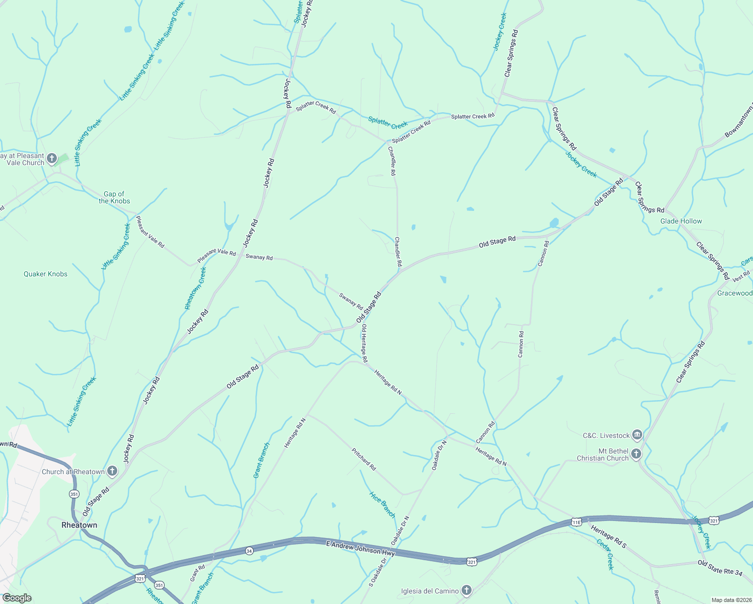 map of restaurants, bars, coffee shops, grocery stores, and more near 8470 Old Stage Road in Limestone