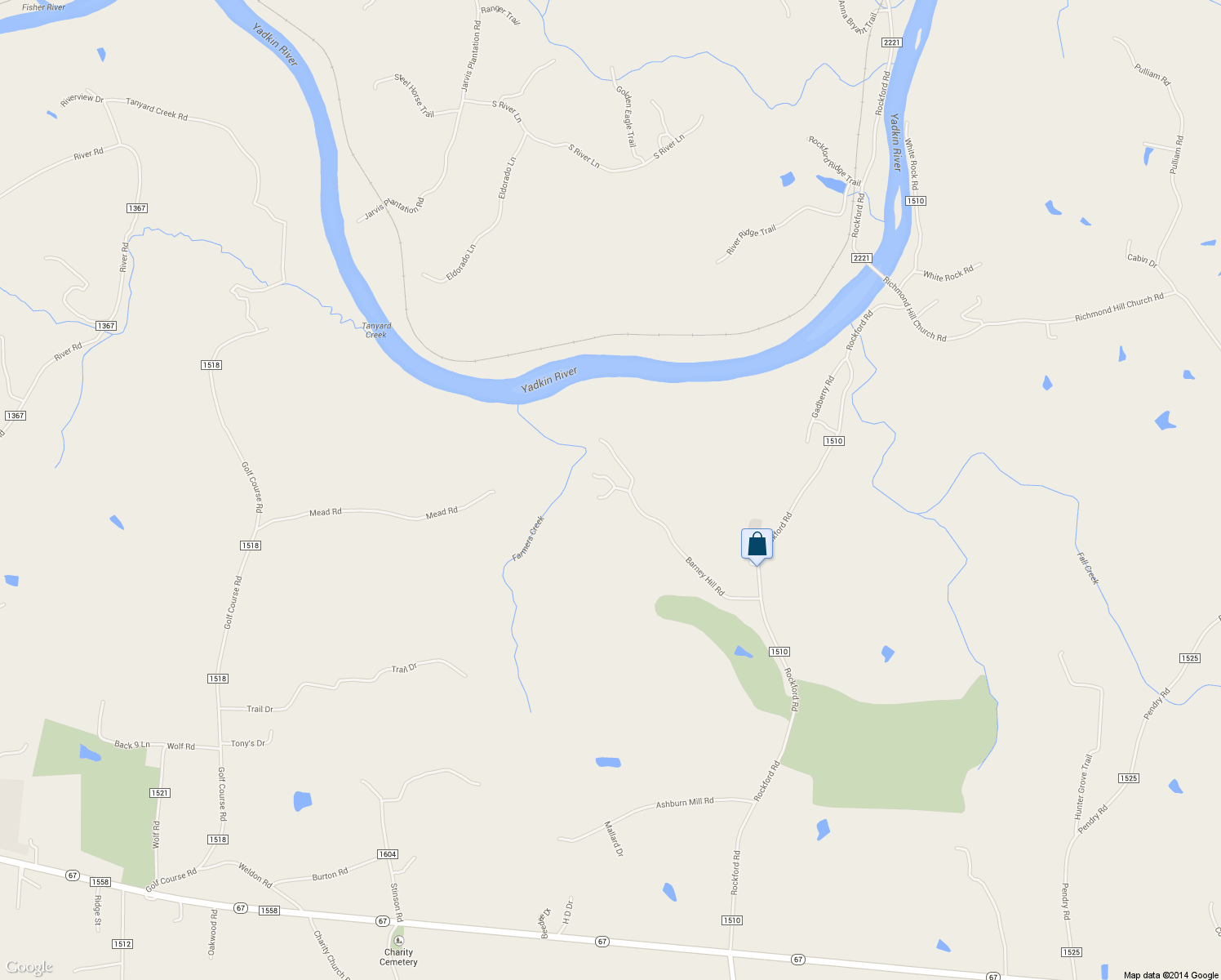 map of restaurants, bars, coffee shops, grocery stores, and more near 1305 Thunder Run Road in Boonville