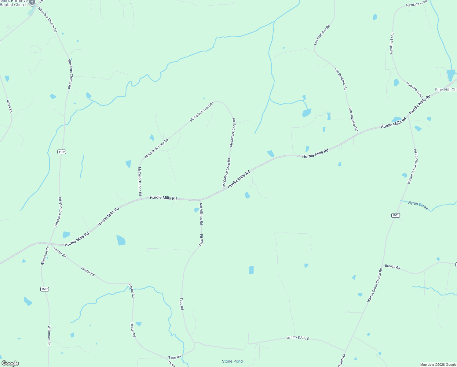 map of restaurants, bars, coffee shops, grocery stores, and more near 12784 Hurdle Mills Road in Hurdle Mills