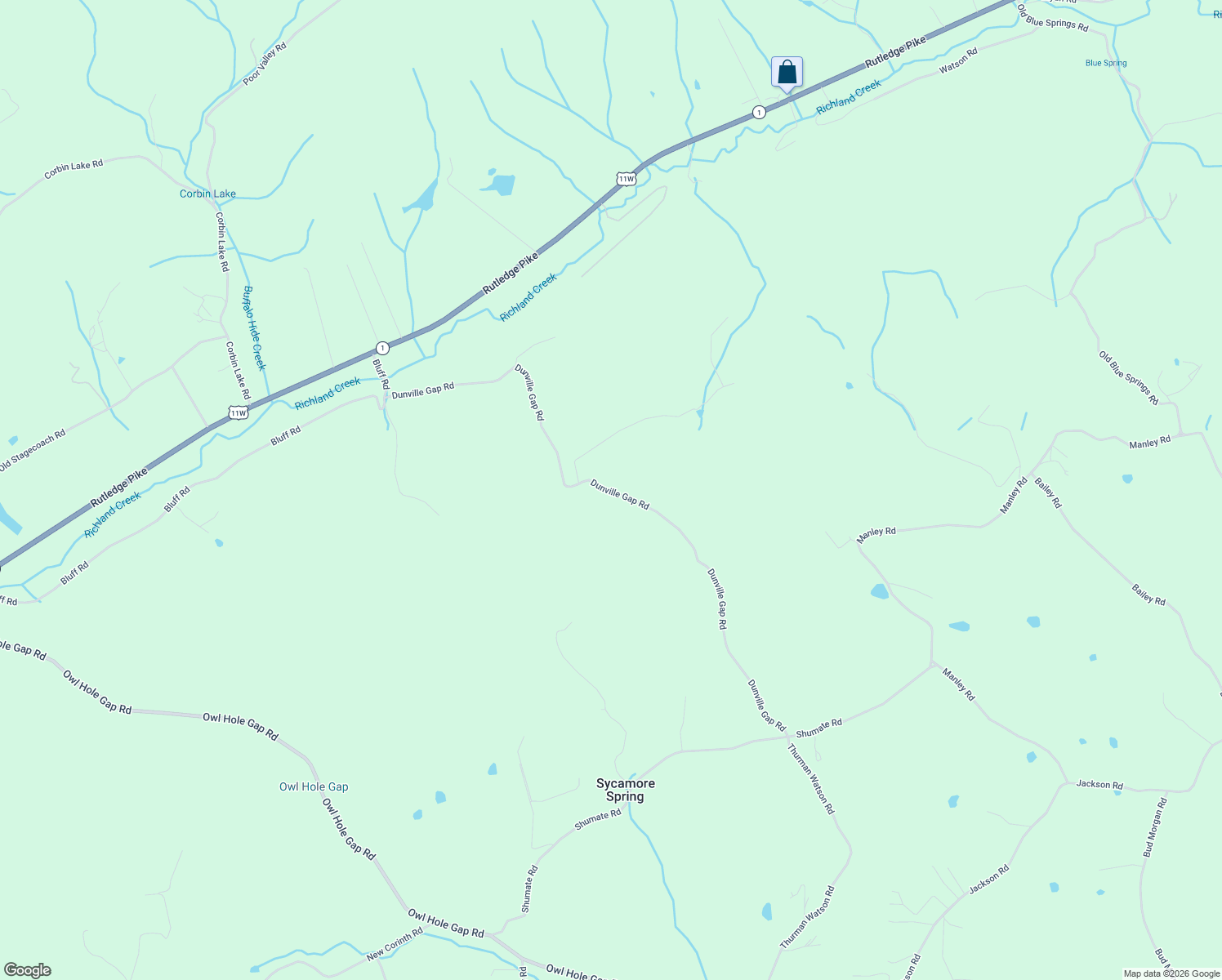 map of restaurants, bars, coffee shops, grocery stores, and more near 900 Dunville Gap Road in Rutledge