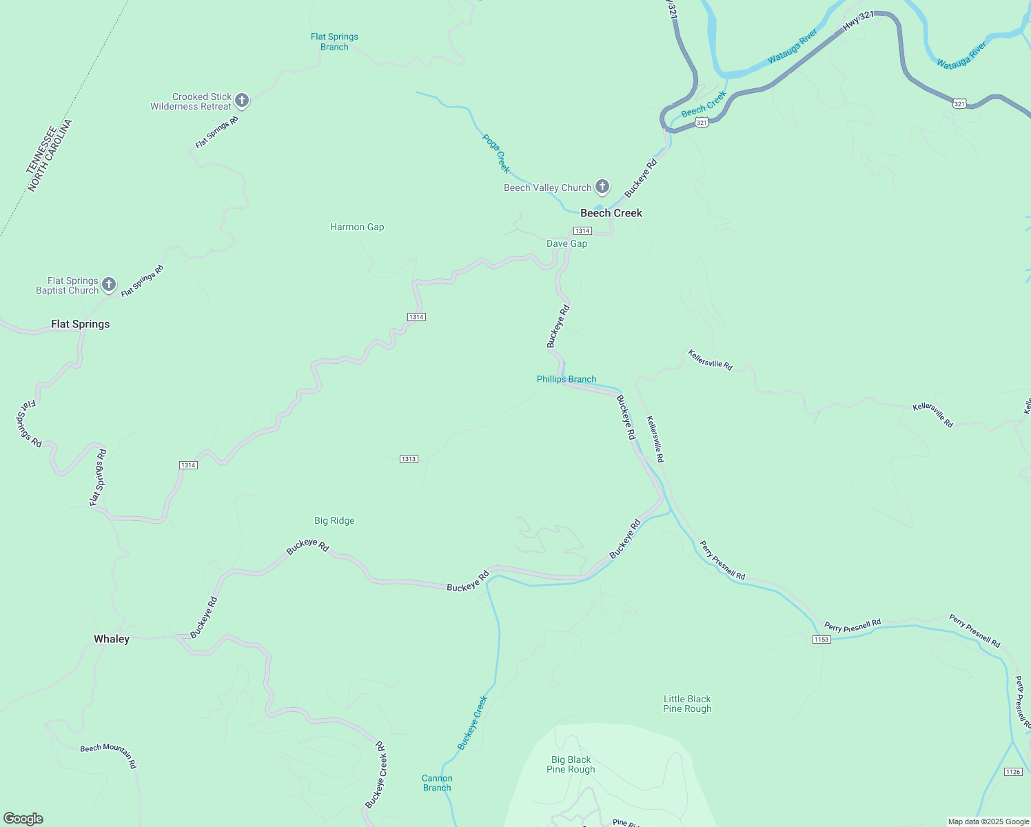 map of restaurants, bars, coffee shops, grocery stores, and more near 195 Phillip Road in Elk Park