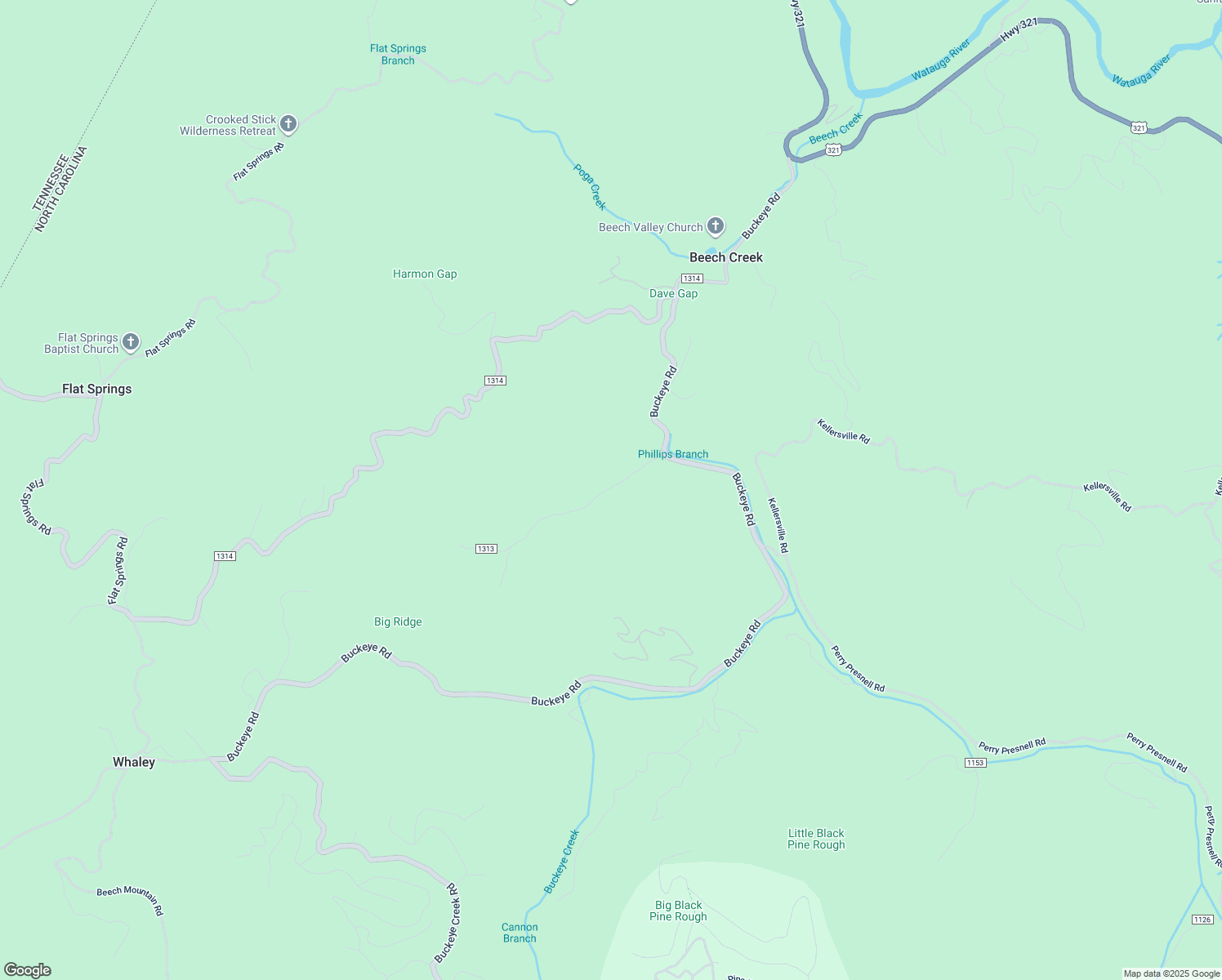 map of restaurants, bars, coffee shops, grocery stores, and more near 195 Phillip Road in Elk Park