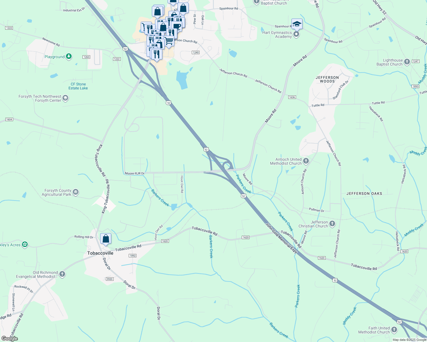 MooreRJR Drive, Tobaccoville NC Walk Score